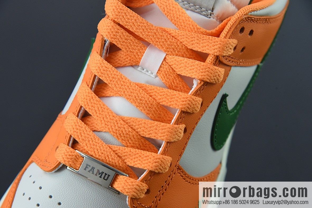 NIKE SB Dunk low FAMU orange and green snake joint name Unisex sneakers of the same style Official item number: DR6188 800