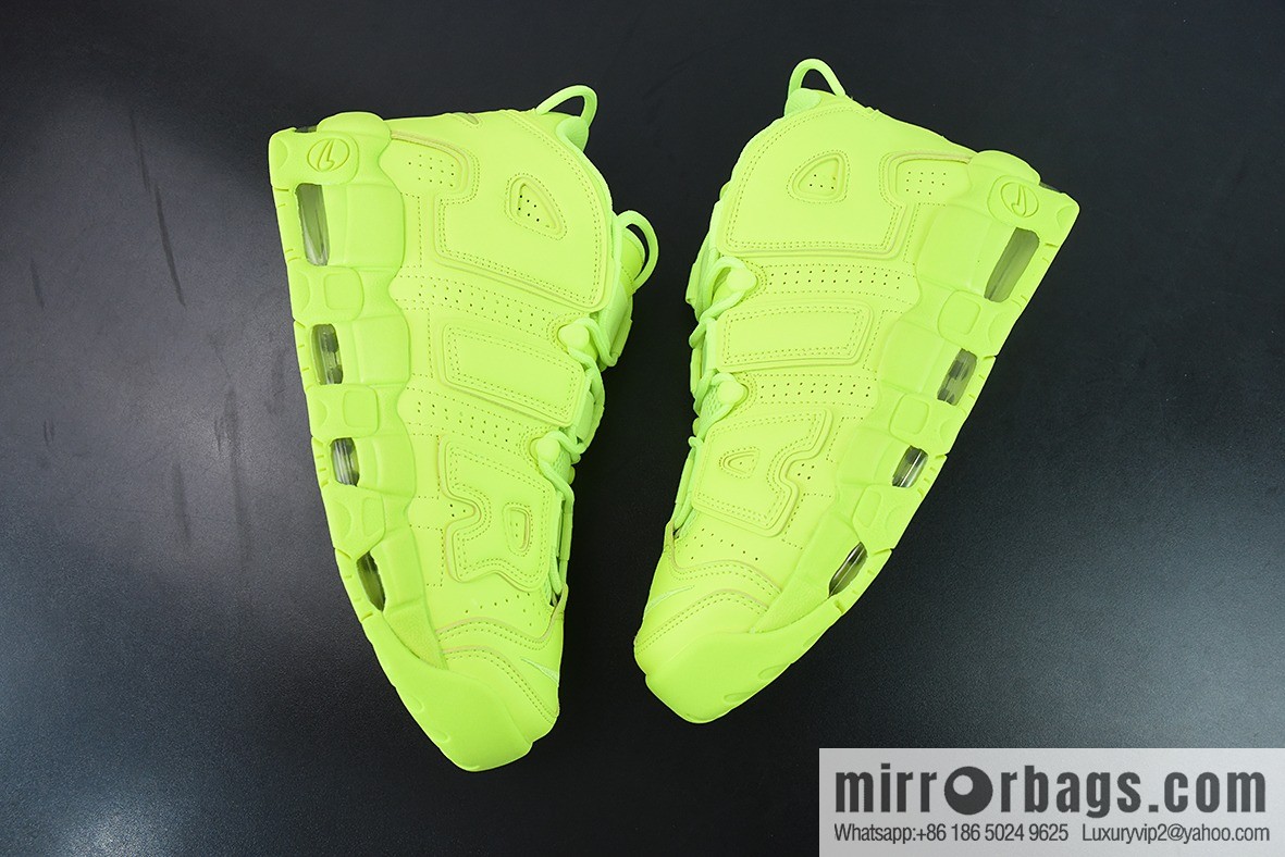 Nk Air More Uptempo 96 QS neon green Pippen original series classic high street versatile leisure sports culture basketball shoes, item number; DX1790-700