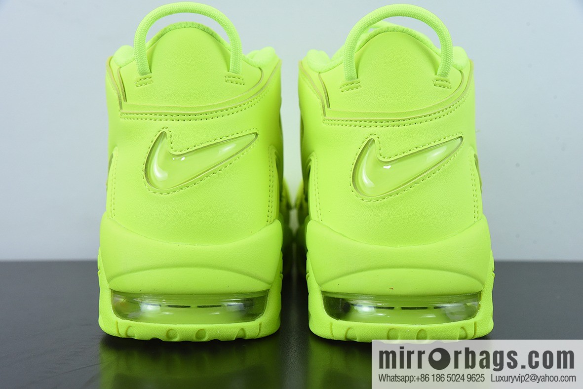 Nk Air More Uptempo 96 QS neon green Pippen original series classic high street versatile leisure sports culture basketball shoes, item number; DX1790-700