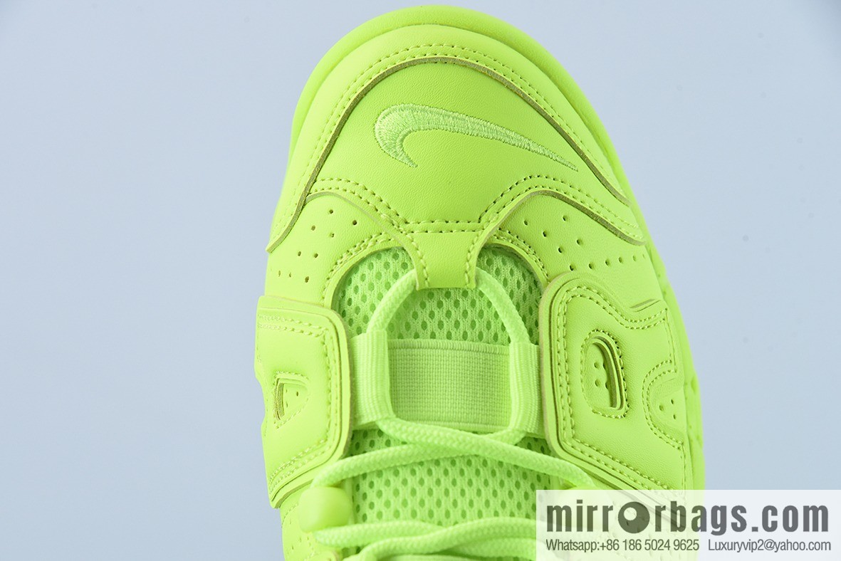 Nk Air More Uptempo 96 QS neon green Pippen original series classic high street versatile leisure sports culture basketball shoes, item number; DX1790-700