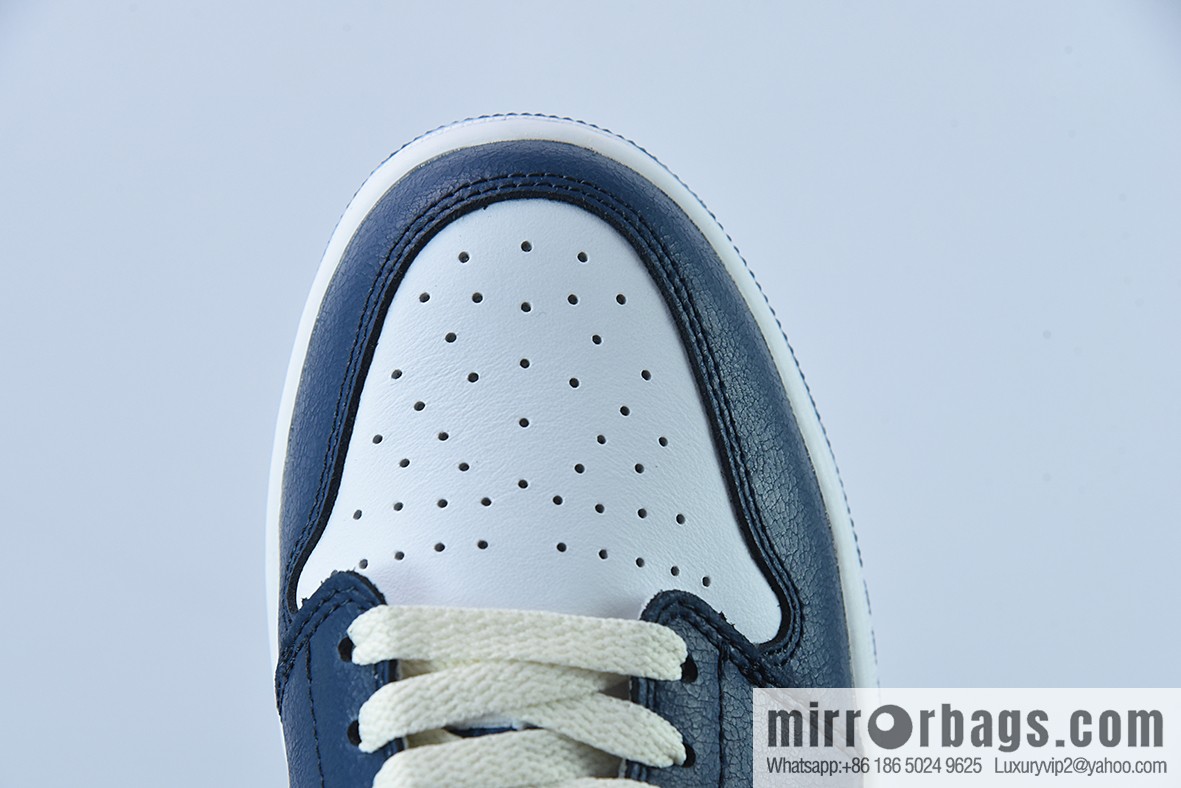 Air Jordan 1 Low AJ1 Joe 1 white and blue, low-top casual board shoes, item number: CZ0790-065