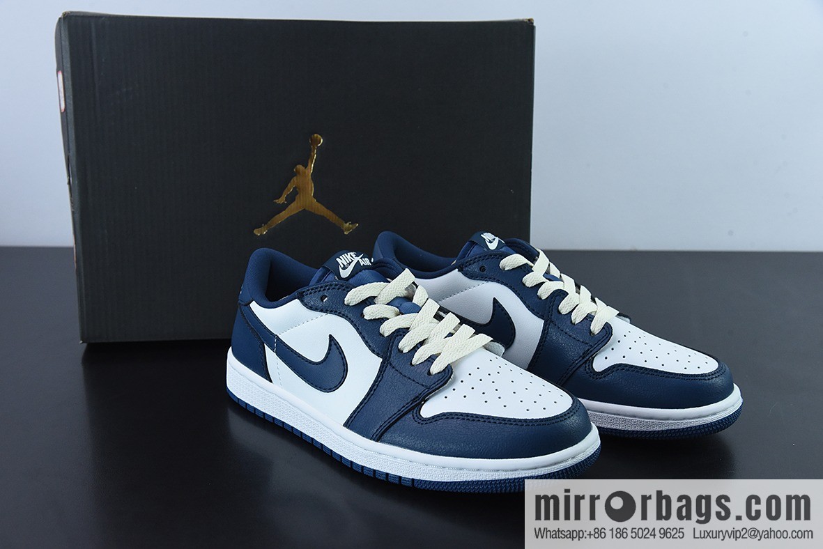 Air Jordan 1 Low AJ1 Joe 1 white and blue, low-top casual board shoes, item number: CZ0790-065
