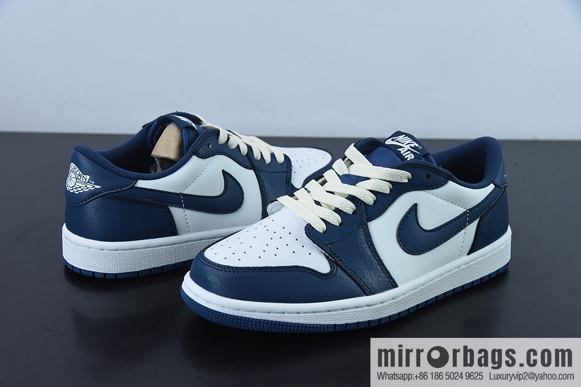 Air Jordan 1 Low AJ1 Joe 1 white and blue, low-top casual board shoes, item number: CZ0790-065