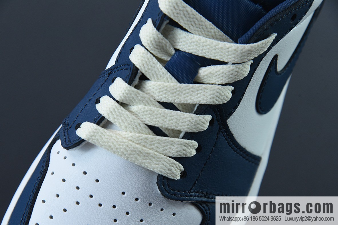 Air Jordan 1 Low AJ1 Joe 1 white and blue, low-top casual board shoes, item number: CZ0790-065