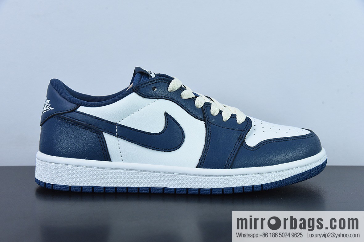 Air Jordan 1 Low AJ1 Joe 1 white and blue, low-top casual board shoes, item number: CZ0790-065
