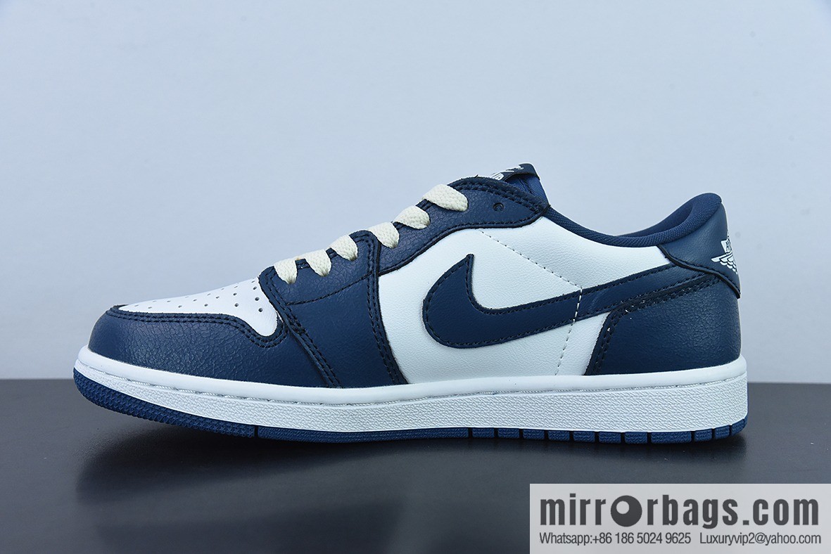 Air Jordan 1 Low AJ1 Joe 1 white and blue, low-top casual board shoes, item number: CZ0790-065