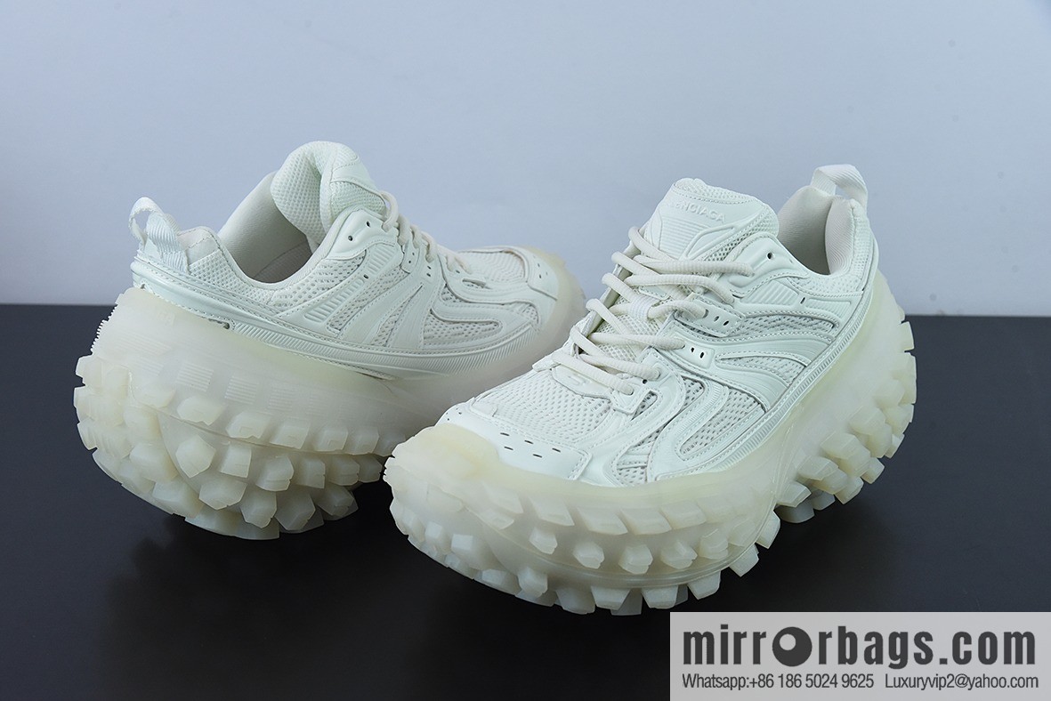 Balenciaga/Balenciaga, Tire Daddy Shoes/White, All White, Luminous Edition