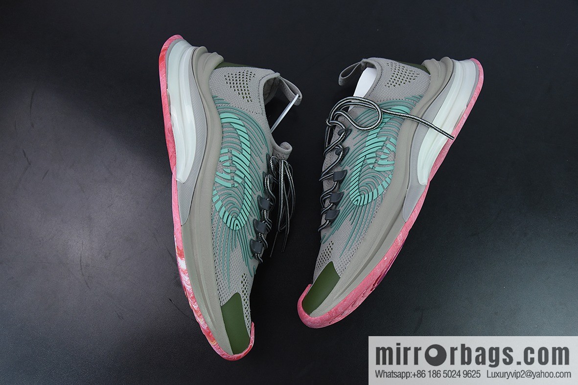 H05G5 purchasing version Gucci /GUCCI Gucci dad shoes, gray-green pink, item number: 699219USM108973