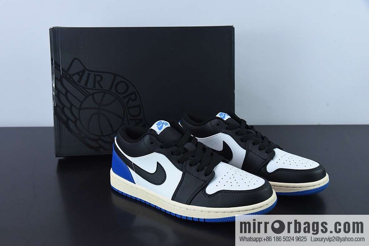 Air Jordan 1 Low AJ1 Joe 1 black and blue, grimace Unisex same casual board shoes, item number: DM7078-110