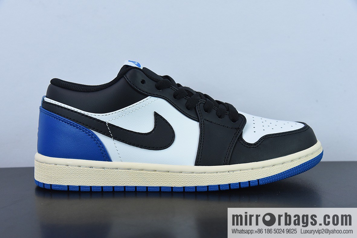 Air Jordan 1 Low AJ1 Joe 1 black and blue, grimace Unisex same casual board shoes, item number: DM7078-110