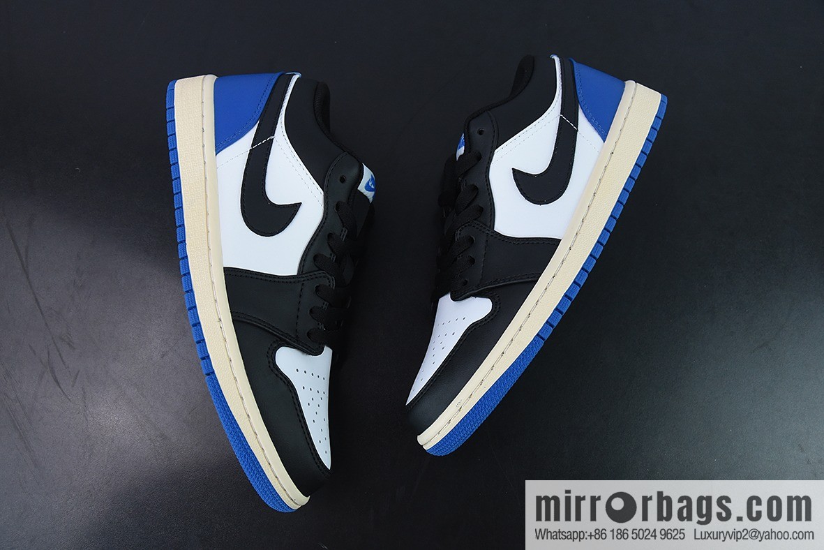 Air Jordan 1 Low AJ1 Joe 1 black and blue, grimace Unisex same casual board shoes, item number: DM7078-110