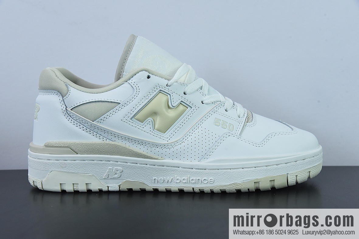 New Balance BB550 pure original series, new balance leather neutral casual running shoes, official item number: BBW550WS