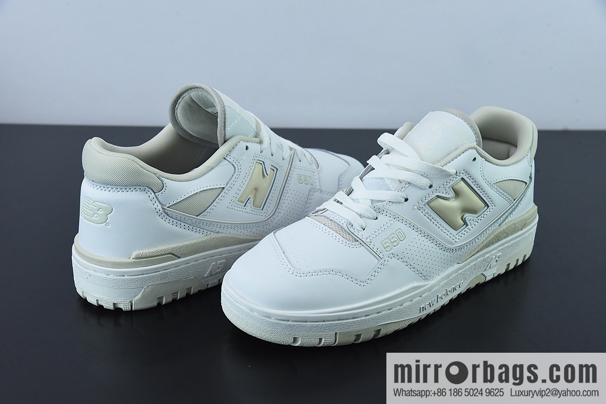 New Balance BB550 pure original series, new balance leather neutral casual running shoes, official item number: BBW550WS