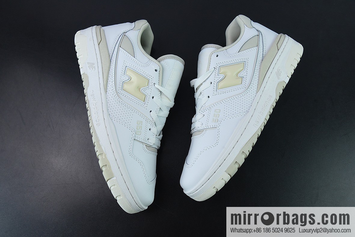 New Balance BB550 pure original series, new balance leather neutral casual running shoes, official item number: BBW550WS