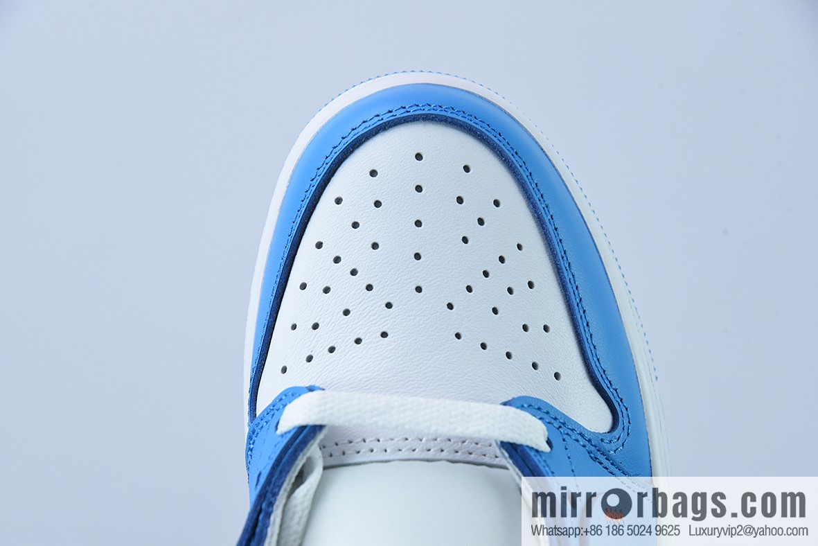 Air Jordan 1 LOW OG low-top upside-down OW white and blue casual board shoes, reverse toe item number: CZ0790-148