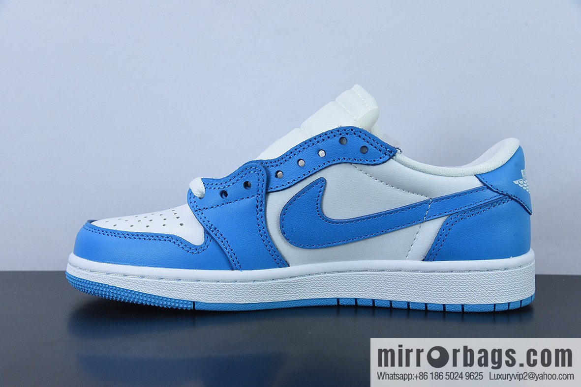 Air Jordan 1 LOW OG low-top upside-down OW white and blue casual board shoes, reverse toe item number: CZ0790-148