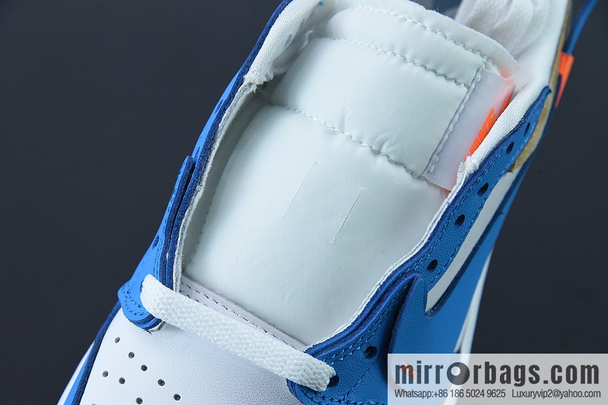 Air Jordan 1 LOW OG low-top upside-down OW white and blue casual board shoes, reverse toe item number: CZ0790-148