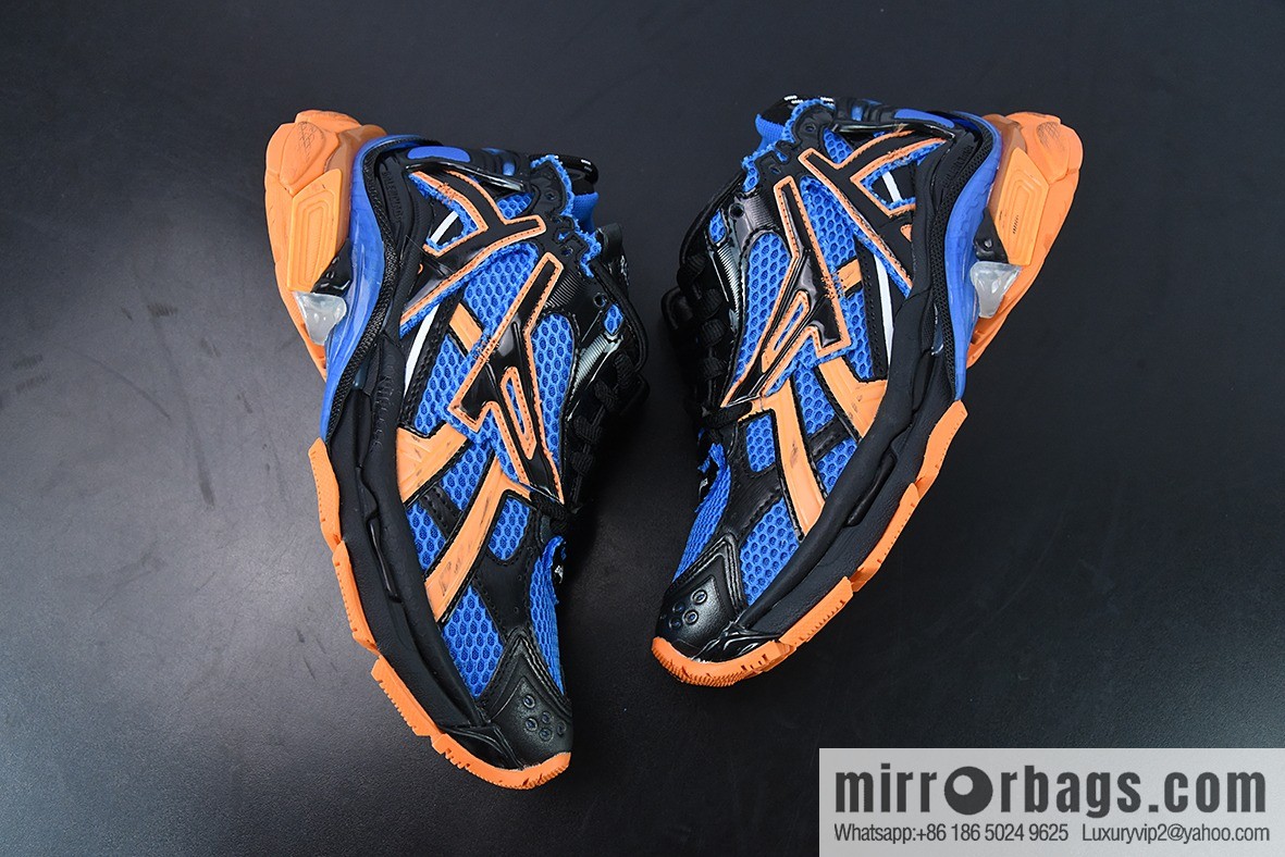Runner /Balenciaga Balenciaga Runner sneakers black and blue orange, item number: 677402W2RB11120