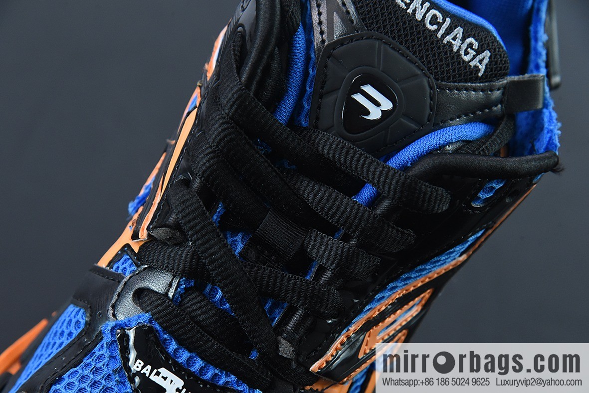 Runner /Balenciaga Balenciaga Runner sneakers black and blue orange, item number: 677402W2RB11120