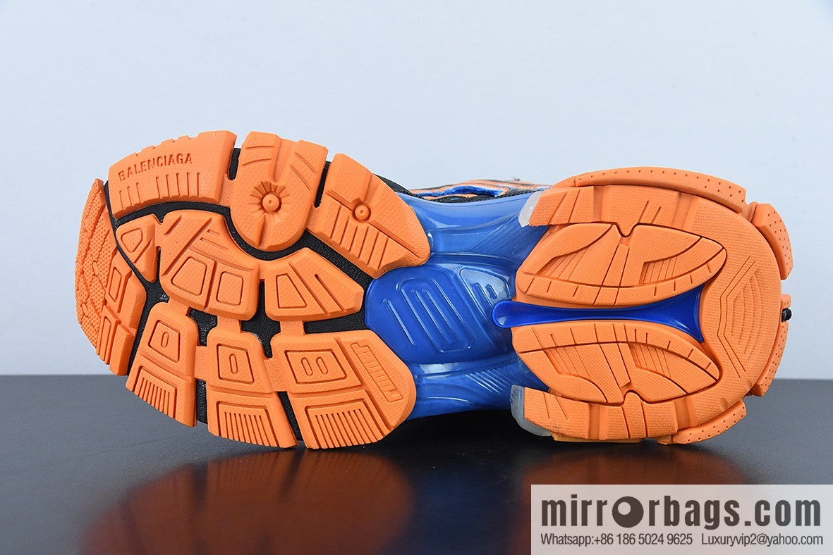 Runner /Balenciaga Balenciaga Runner sneakers black and blue orange, item number: 677402W2RB11120