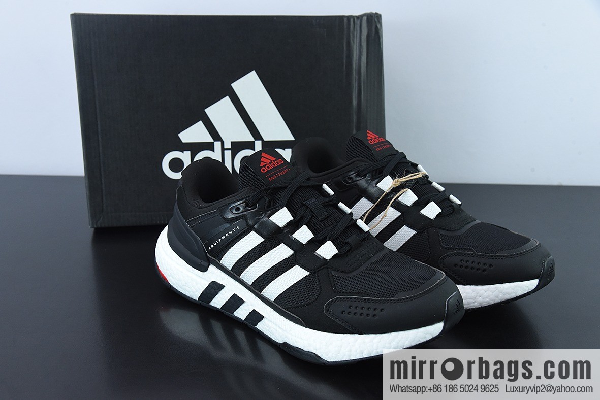 AD Equipment + Comfortable and durable running shoes, white, black and red, synchronized at the counter, the first real shot item number: GX6630
