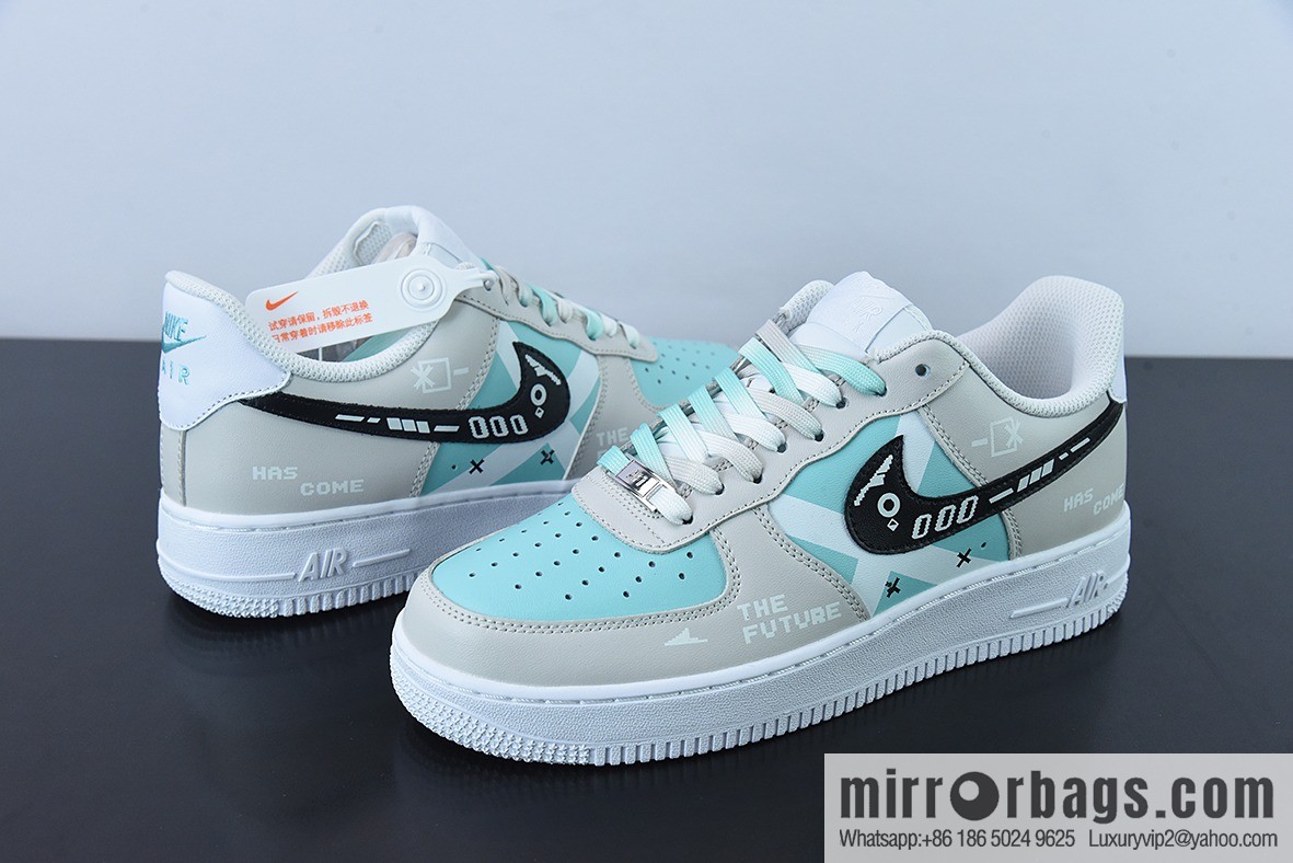 Nike Air Force 1 Low '07 Future Technology, gray-blue, Air Force One low-top casual sneakers, item number: CW2288-111