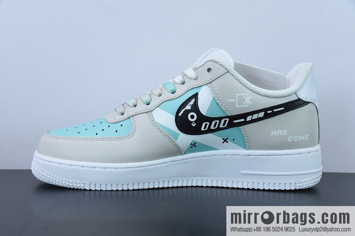 Nike Air Force 1 Low '07 Future Technology, gray-blue, Air Force One low-top casual sneakers, item number: CW2288-111