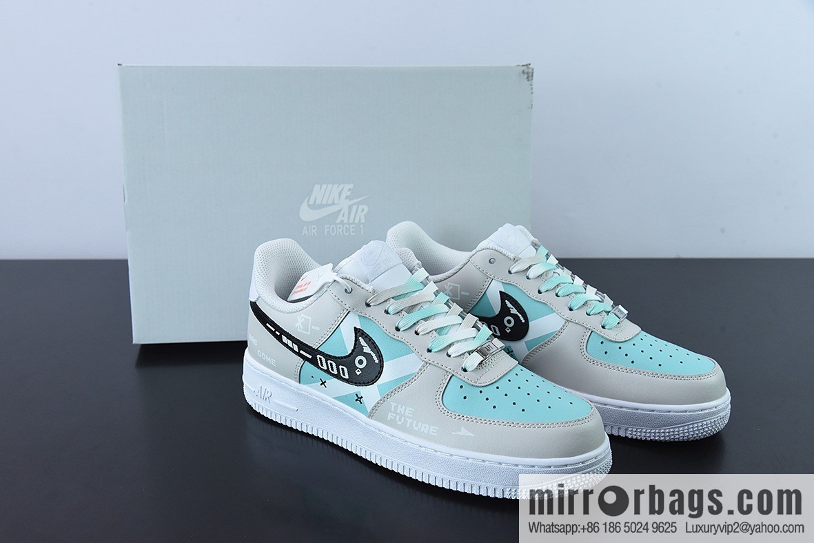 Nike Air Force 1 Low '07 Future Technology, gray-blue, Air Force One low-top casual sneakers, item number: CW2288-111
