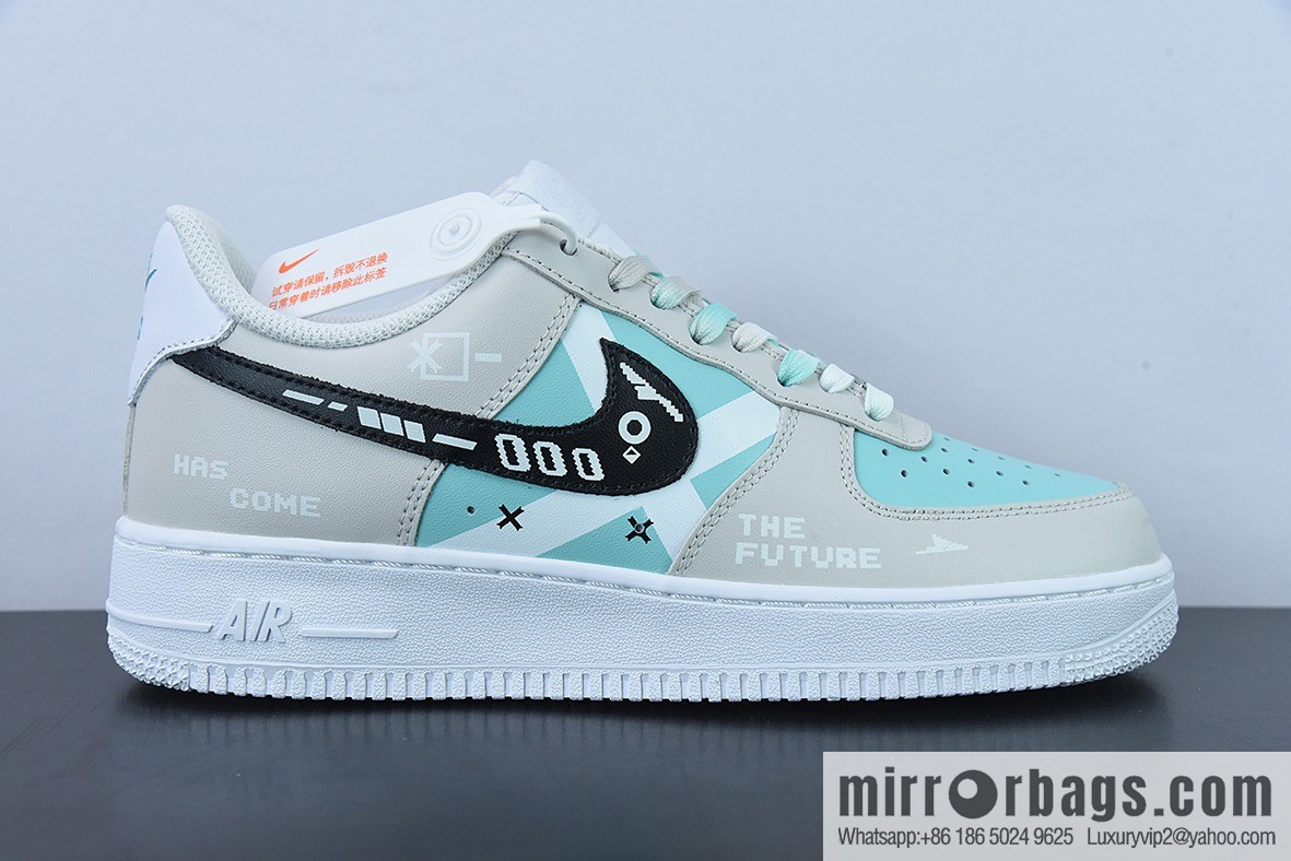 Nike Air Force 1 Low '07 Future Technology, gray-blue, Air Force One low-top casual sneakers, item number: CW2288-111