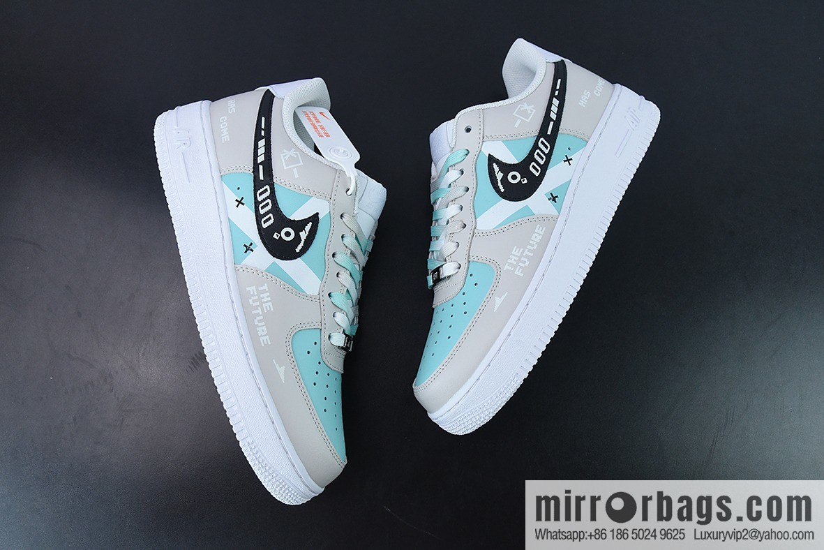 Nike Air Force 1 Low '07 Future Technology, gray-blue, Air Force One low-top casual sneakers, item number: CW2288-111