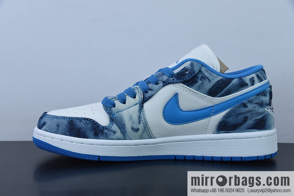 Air Jordan 1 Low washed tannins, denim blue AJ1 Joe 1 low-top casual board shoes, item number: DM8947 100