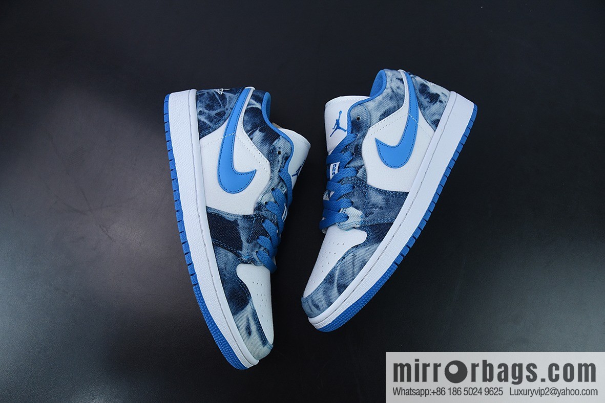 Air Jordan 1 Low washed tannins, denim blue AJ1 Joe 1 low-top casual board shoes, item number: DM8947 100