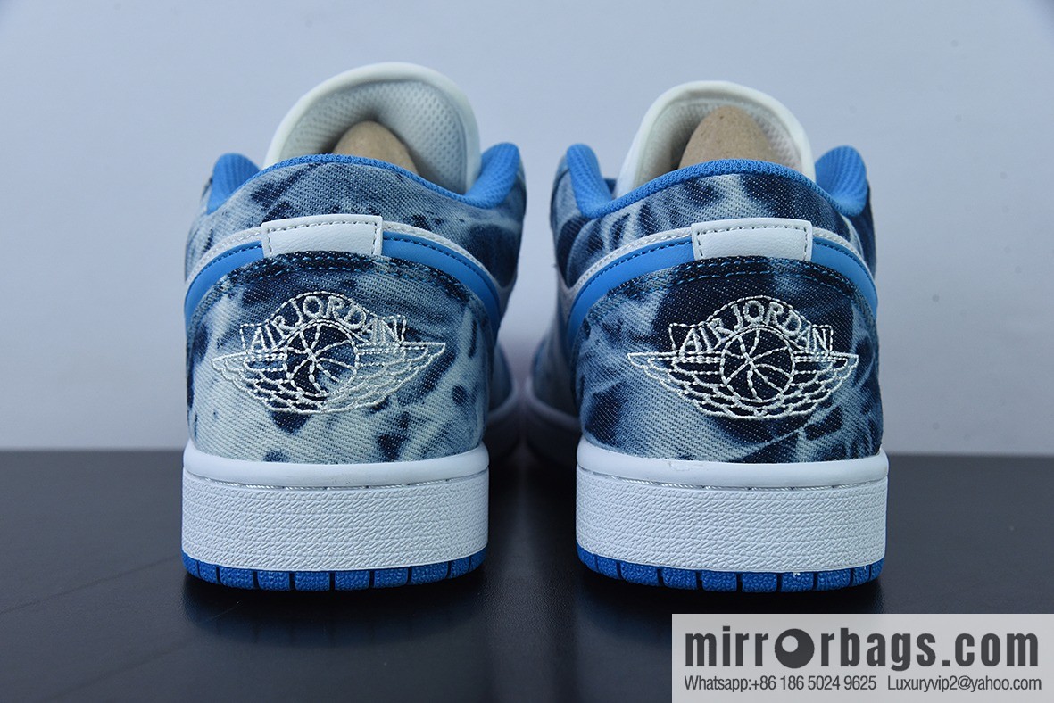 Air Jordan 1 Low washed tannins, denim blue AJ1 Joe 1 low-top casual board shoes, item number: DM8947 100