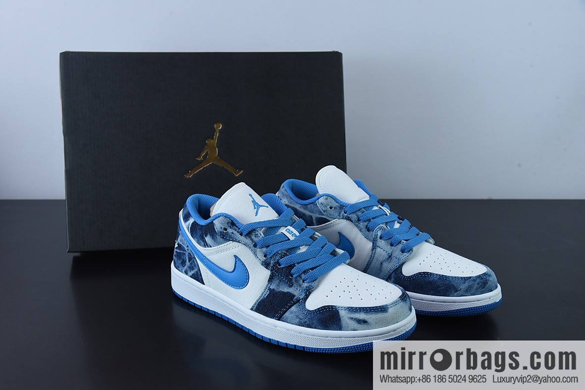 Air Jordan 1 Low washed tannins, denim blue AJ1 Joe 1 low-top casual board shoes, item number: DM8947 100