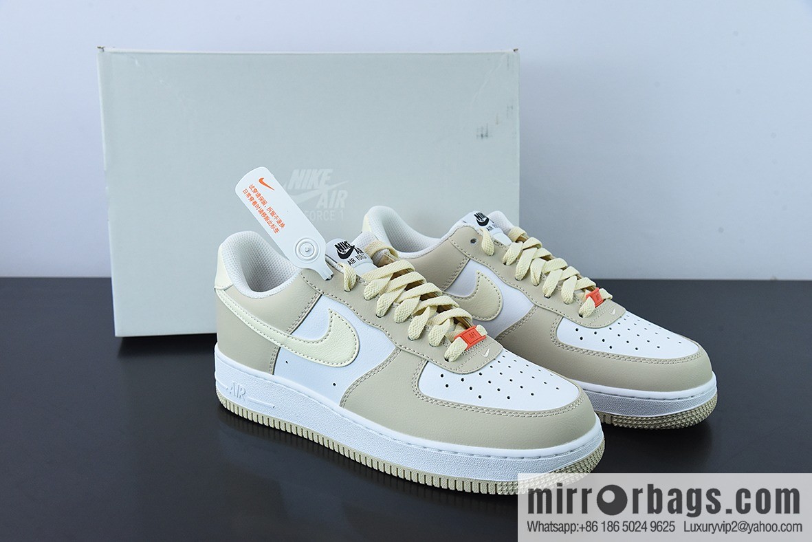 Nk Air Force 1 '07 Low canvas cyan yellow, small hook, Air Force No. 1 low-top casual board shoes Item number: DZ2771-211