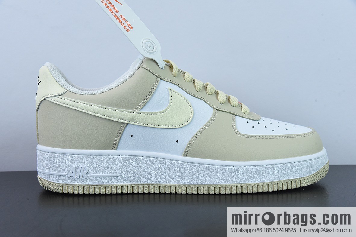 Nk Air Force 1 '07 Low canvas cyan yellow, small hook, Air Force No. 1 low-top casual board shoes Item number: DZ2771-211
