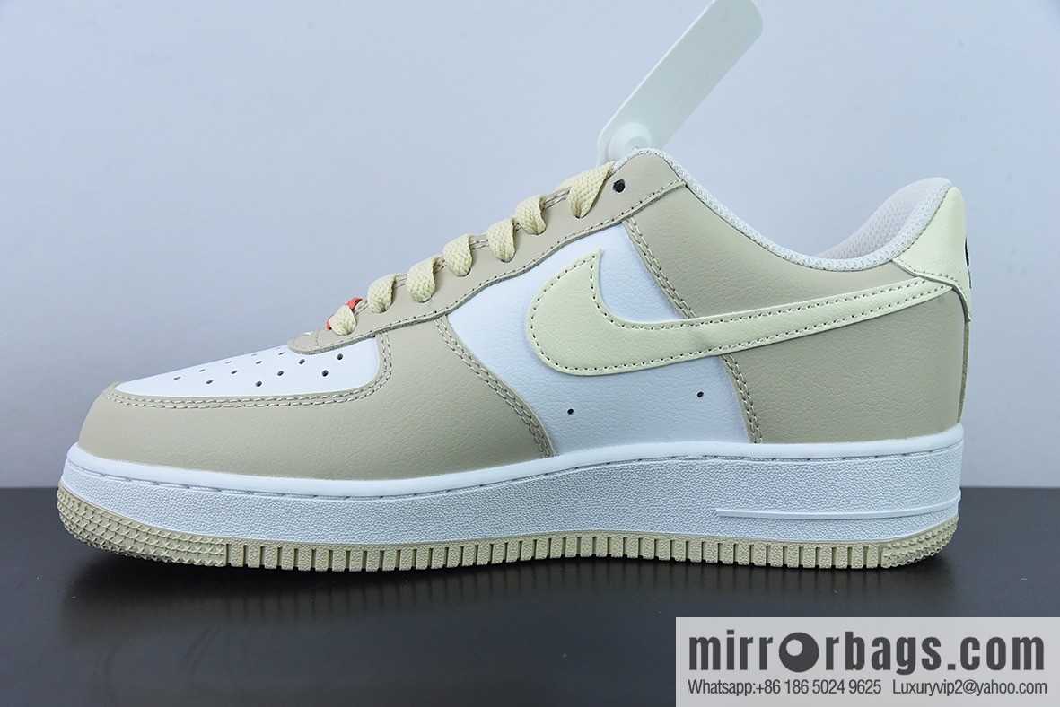 Nk Air Force 1 '07 Low canvas cyan yellow, small hook, Air Force No. 1 low-top casual board shoes Item number: DZ2771-211