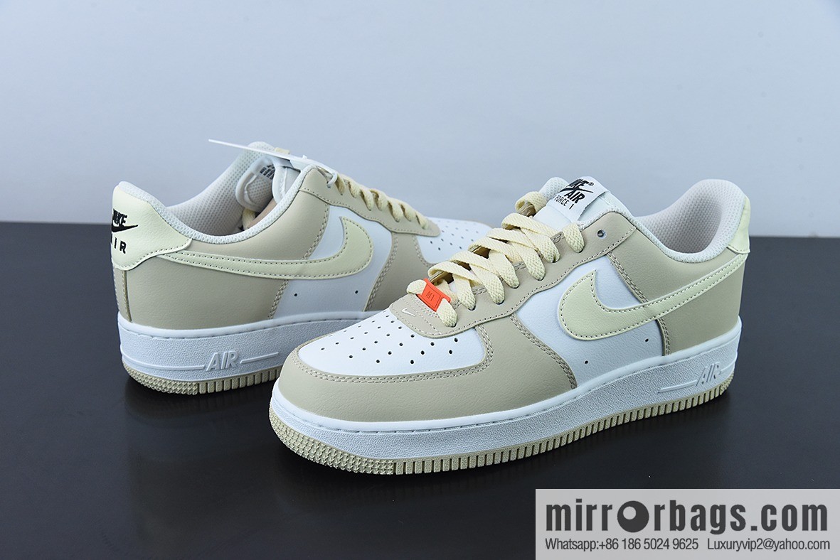 Nk Air Force 1 '07 Low canvas cyan yellow, small hook, Air Force No. 1 low-top casual board shoes Item number: DZ2771-211