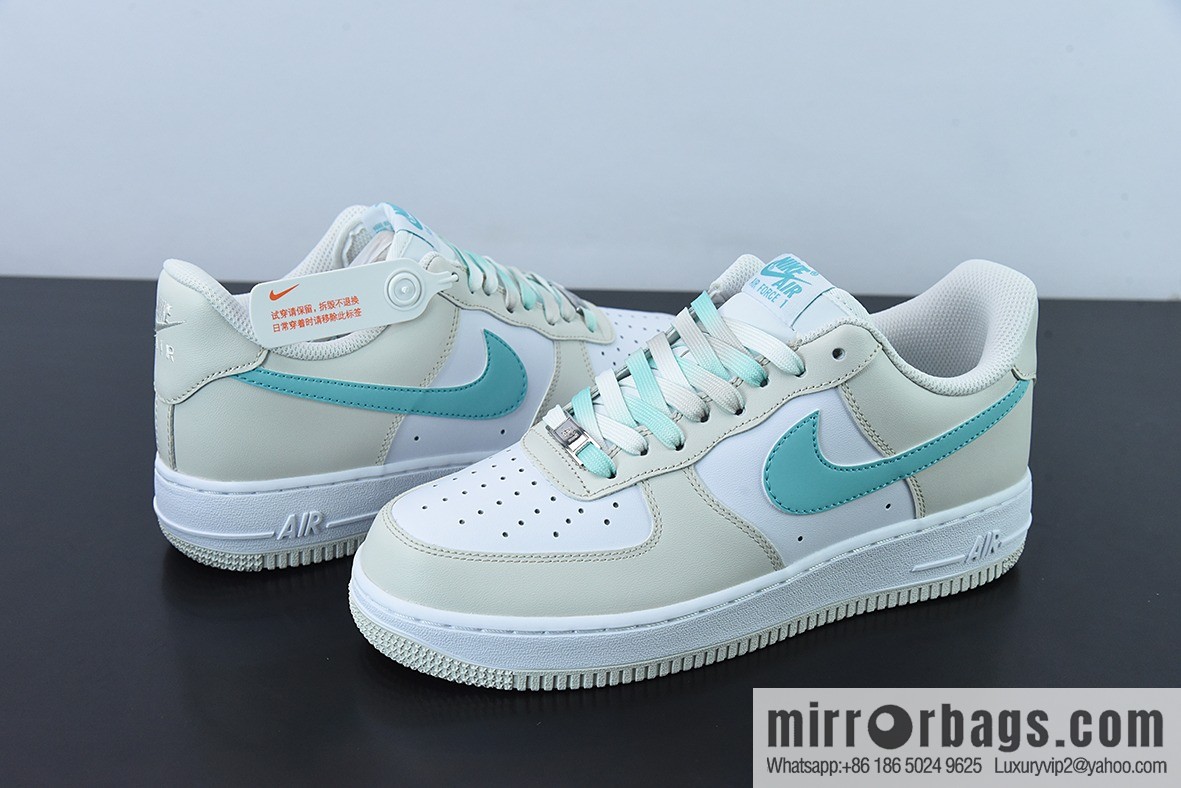 Air Force 1 '07 Low Milk White Green Air Force No. 1 Low Top Sports and Leisure Board Shoes, Item Number: LZ6699-555