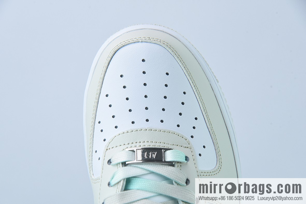 Air Force 1 '07 Low Milk White Green Air Force No. 1 Low Top Sports and Leisure Board Shoes, Item Number: LZ6699-555