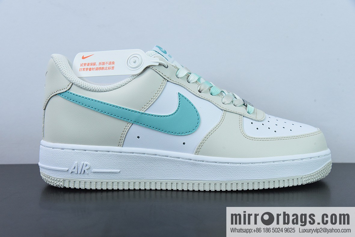 Air Force 1 '07 Low Milk White Green Air Force No. 1 Low Top Sports and Leisure Board Shoes, Item Number: LZ6699-555