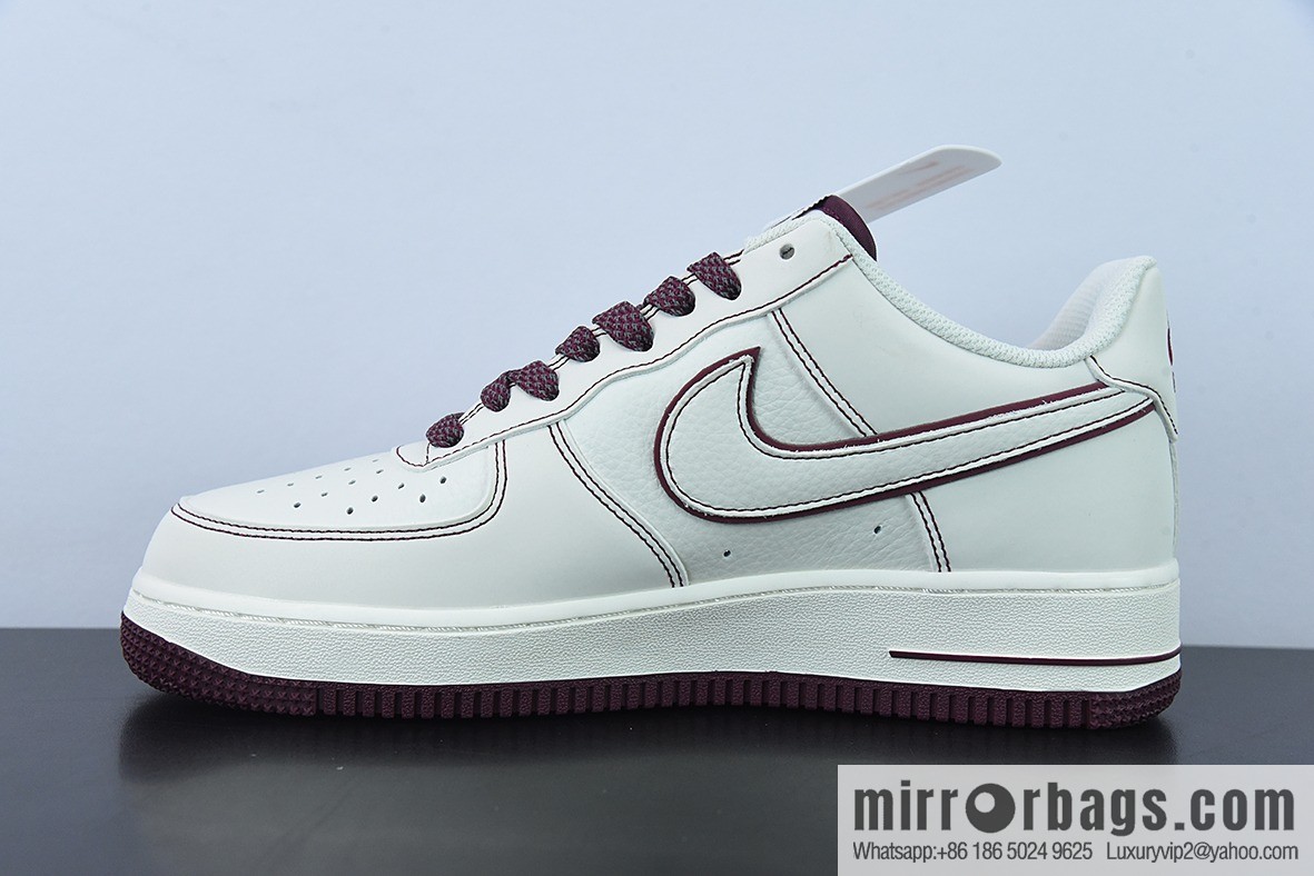 Undefeated x Nike Air Force 1 Low burgundy, Air Force One low-top item number: UN3699-022