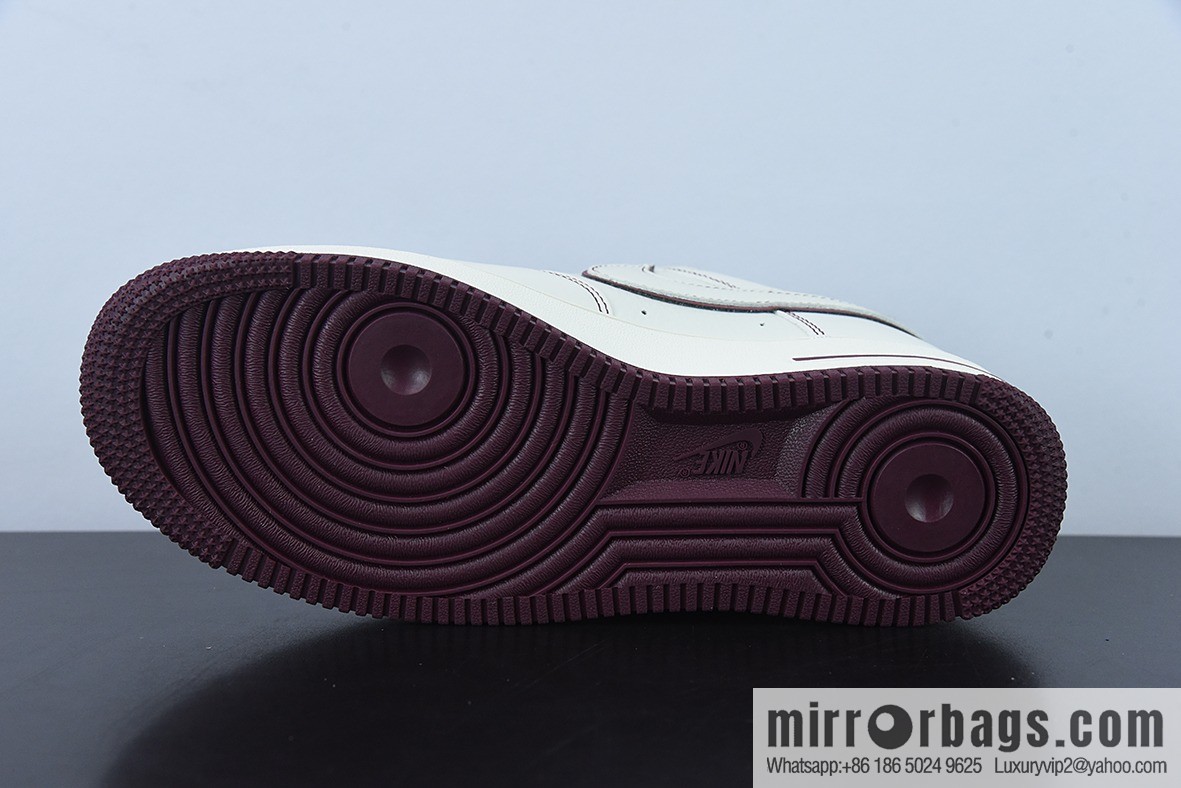 Undefeated x Nike Air Force 1 Low burgundy, Air Force One low-top item number: UN3699-022