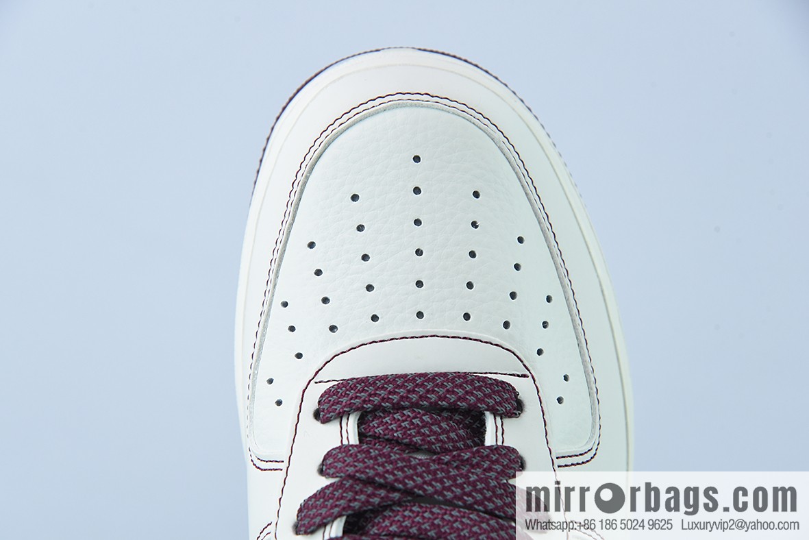 Undefeated x Nike Air Force 1 Low burgundy, Air Force One low-top item number: UN3699-022