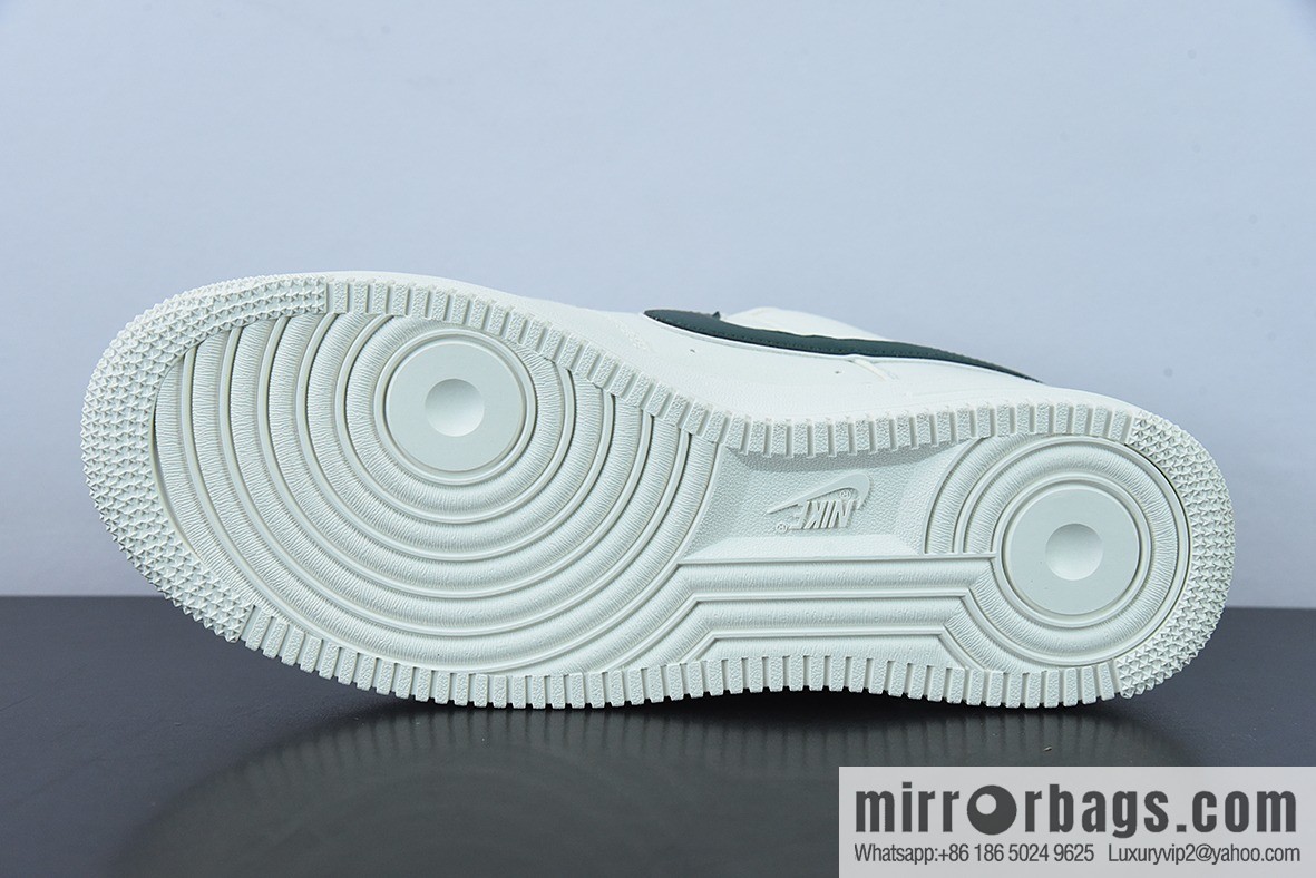 Nk Air Force 1 Low 07 canvas beige dark green gold mini double hook, Air Force One low-top board shoes Official item number: MN5696-309
