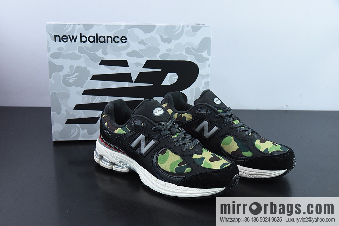 New Balance ML2002 Series Vintage Daddy Style Unisex Casual Shoes Couple Versatile Jogging Shoes Sports Men's Shoes Women's Shoes M2002RBF