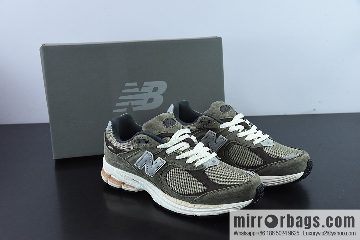 New Balance ML2002 Series Vintage Daddy Style Unisex Casual Shoes Couple Versatile Jogging Shoes Sports Men's Shoes M2002RHN