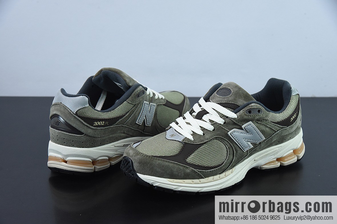 New Balance ML2002 Series Vintage Daddy Style Unisex Casual Shoes Couple Versatile Jogging Shoes Sports Men's Shoes M2002RHN