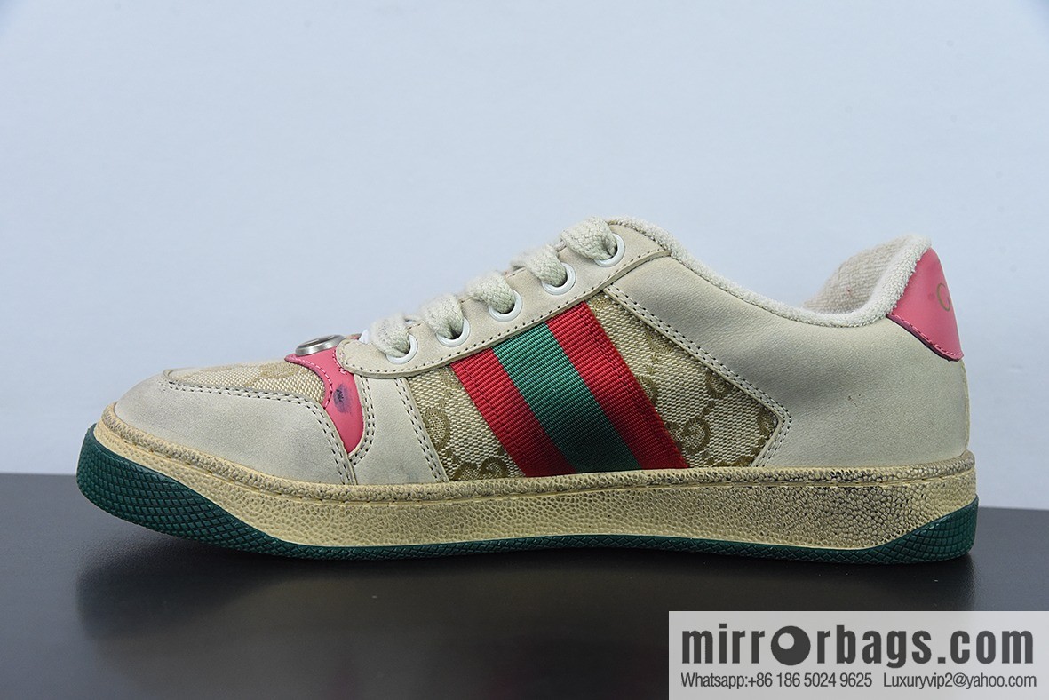 Gucci Gucci Screener GG Enamel Vintage Old Small Dirty Board Shoes
