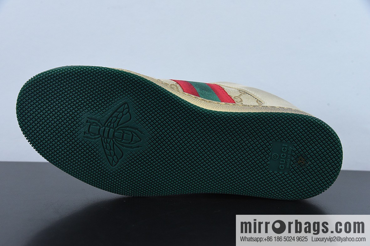 Gucci Gucci Screener GG Enamel Vintage Old Small Dirty Board Shoes